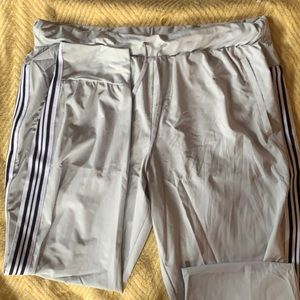 grey windbreaker like joggers in size large-XL